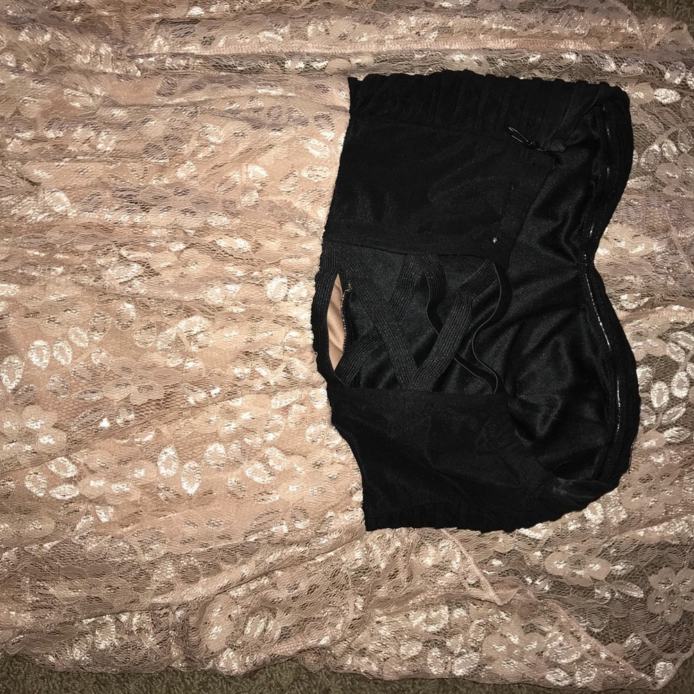 High low dress with cross back